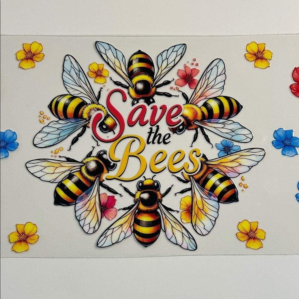 Save the Bees Cup Decal